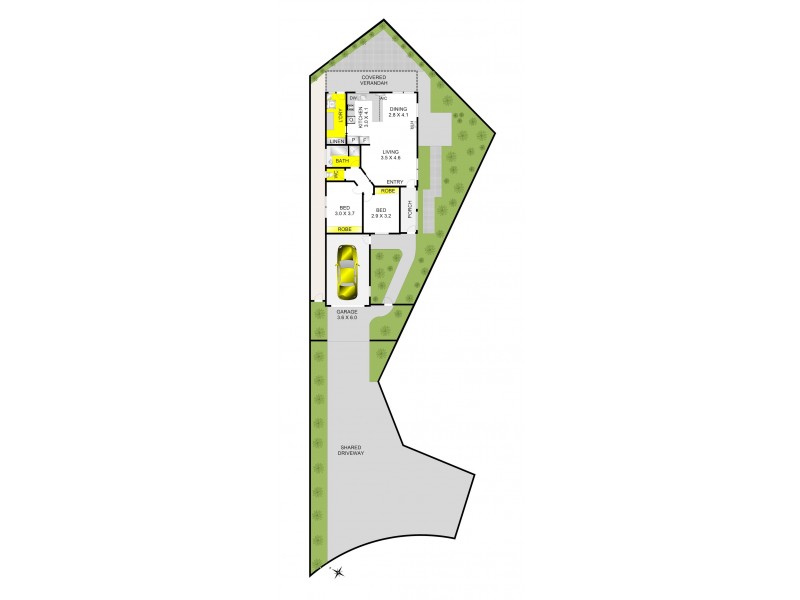 2/9 Patricia Court, Drysdale VIC 3222 Floorplan