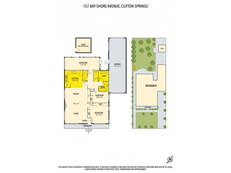 157 Bay Shore Avenue, Clifton Springs VIC 3222 Floorplan