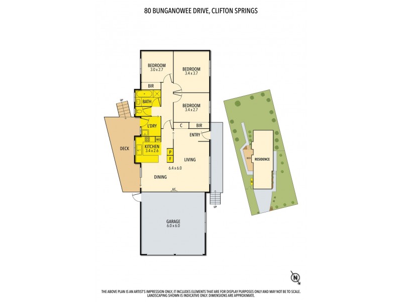 80 Bunganowee Drive, Clifton Springs VIC 3222 Floorplan