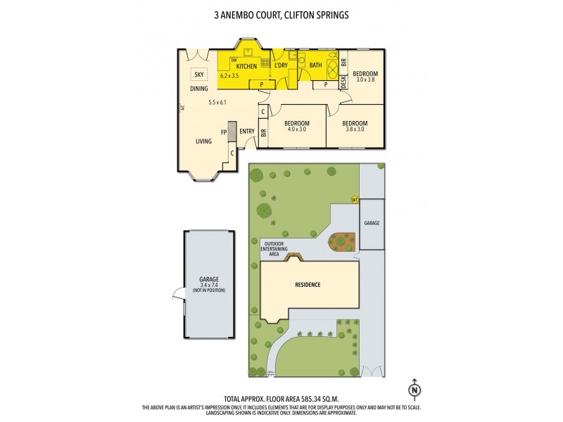 3 Anembo Court, Clifton Springs VIC 3222 Floorplan
