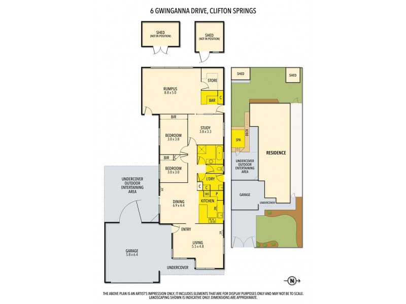 6 Gwinganna Drive, Clifton Springs VIC 3222 Floorplan