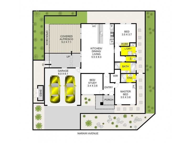 57 Narawi Avenue, Clifton Springs VIC 3222 Floorplan