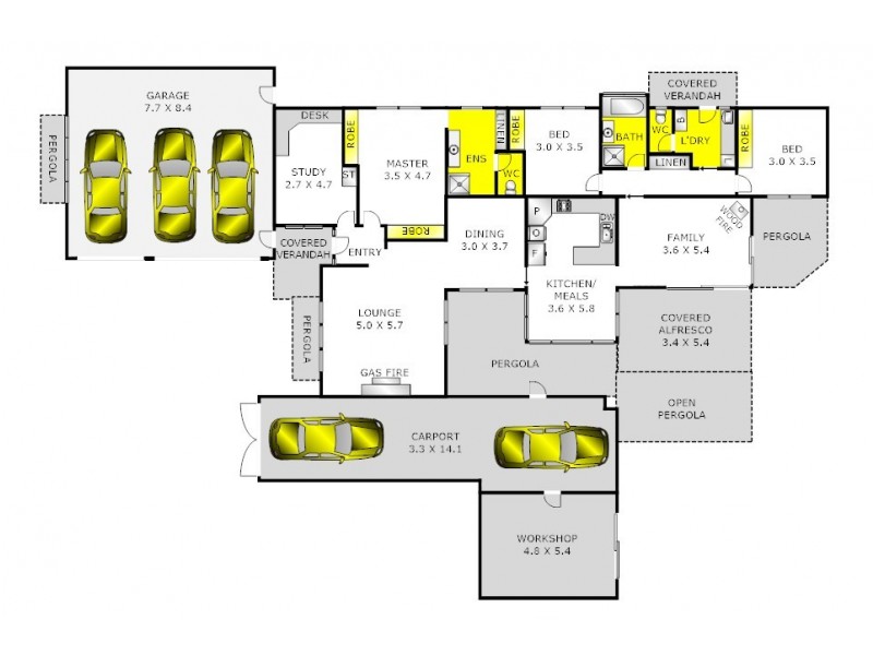 4 Eastwood Crescent, Drysdale VIC 3222 Floorplan