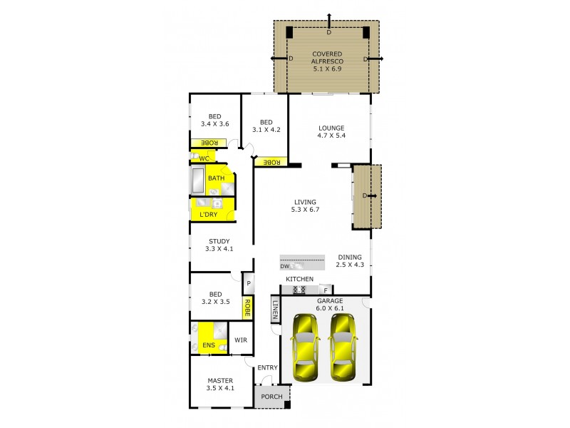 6 Panoramic Terrace, Clifton Springs VIC 3222 Floorplan