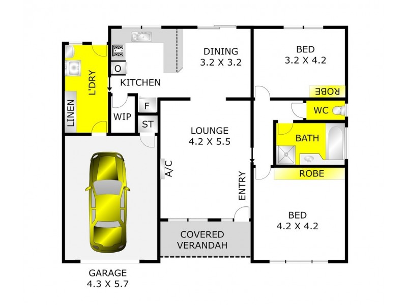 3 Ada Street, Clifton Springs VIC 3222 Floorplan