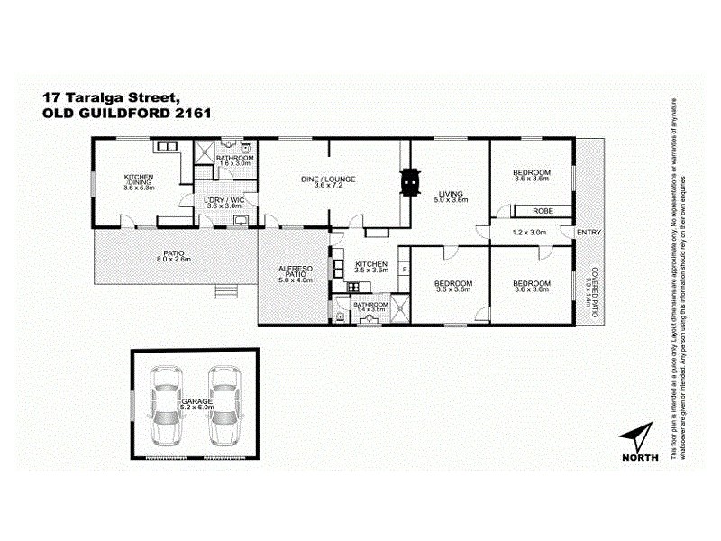 17 Taralga Street, Old Guildford NSW 2161 Floorplan