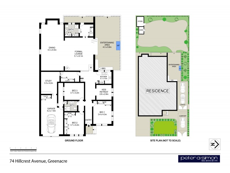 74 Hillcrest Avenue, Greenacre NSW 2190 Floorplan