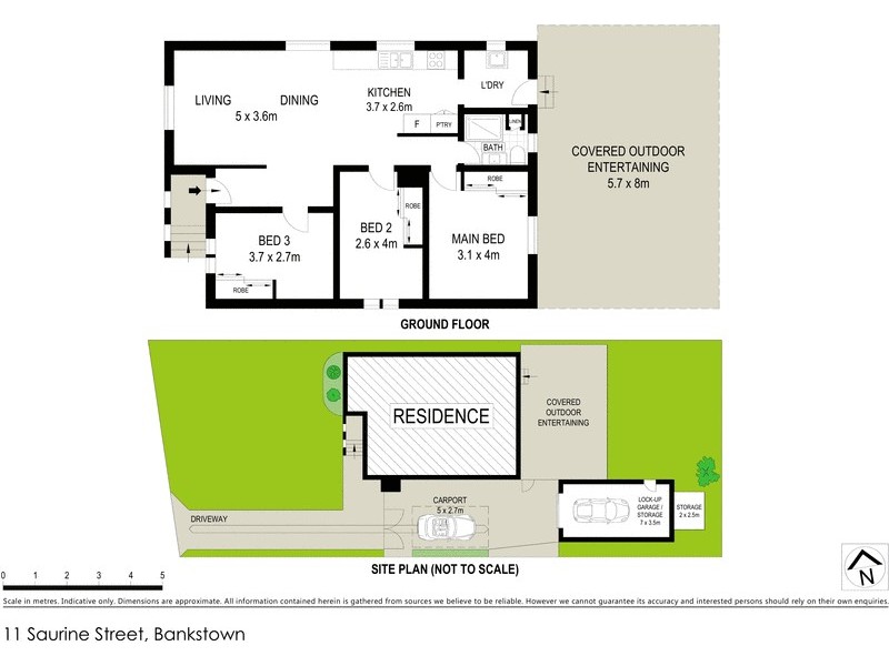 11 Saurine Street, Bankstown NSW 2200 Floorplan
