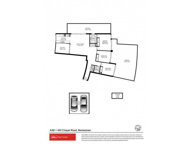 A201/443 Chapel Road, Bankstown NSW 2200 Floorplan