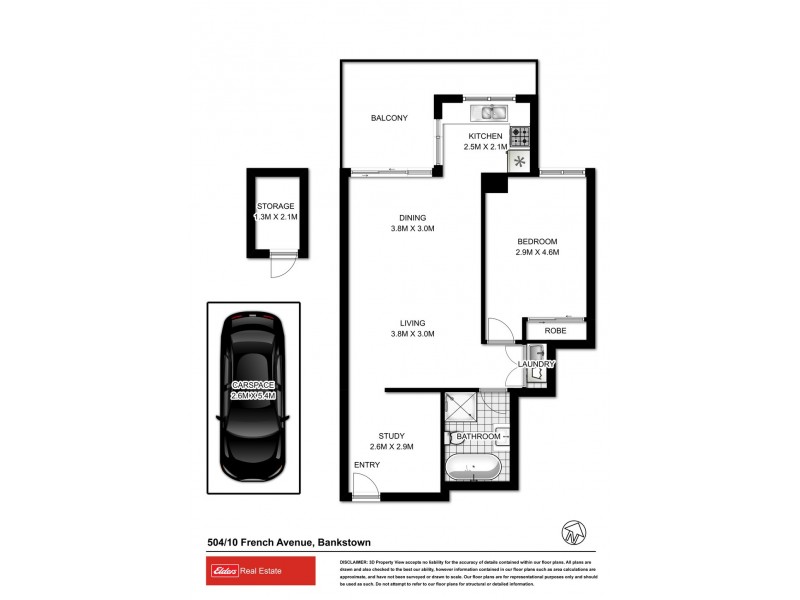 504/10 French Avenue, Bankstown NSW 2200 Floorplan