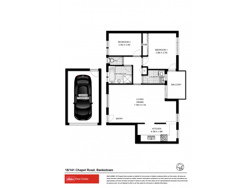 18/141 Chapel Road, Bankstown NSW 2200 Floorplan