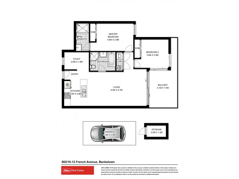 502/10 French Avenue, Bankstown NSW 2200 Floorplan