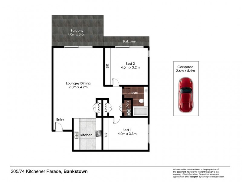 205/74 Kitchener Parade, Bankstown NSW 2200 Floorplan