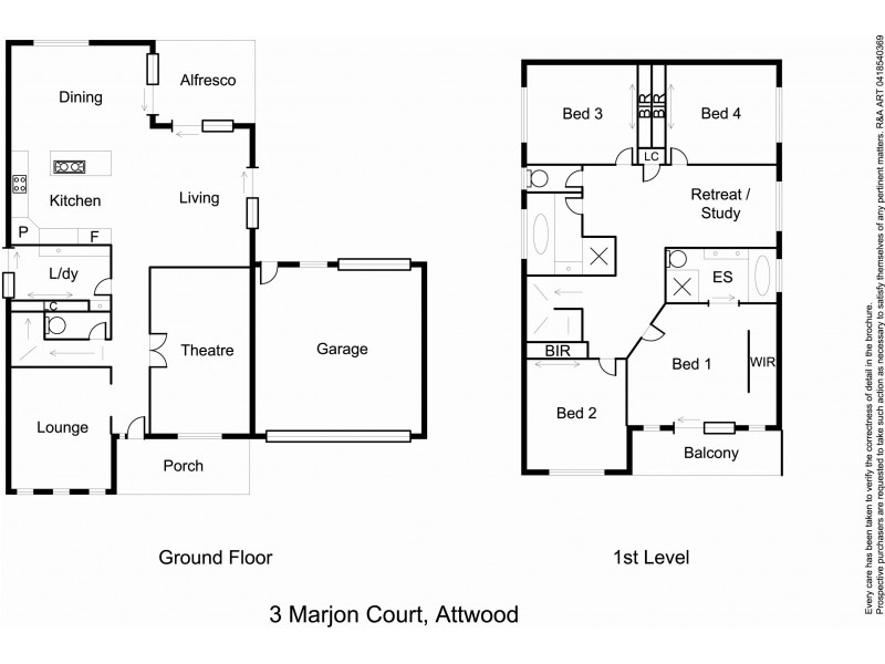 3 Marjon Court, Attwood VIC 3049 Floorplan