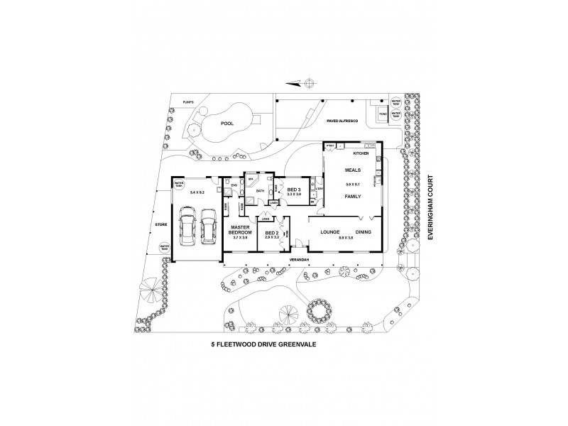 5 Fleetwood Drive, Greenvale VIC 3059 Floorplan