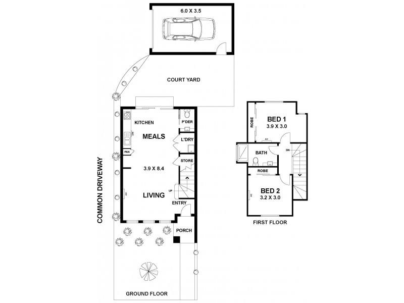 2/43 Riddell Street, Westmeadows VIC 3049 Floorplan