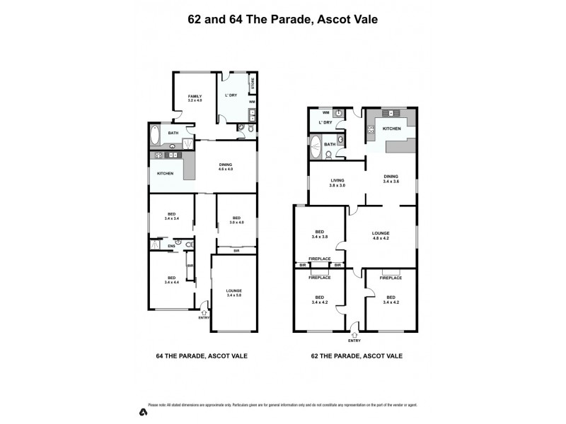 62 and 64 The Parade, Ascot Vale VIC 3032 Floorplan