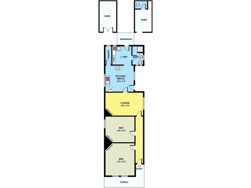63 Grantham Street, Brunswick West VIC 3055 Floorplan