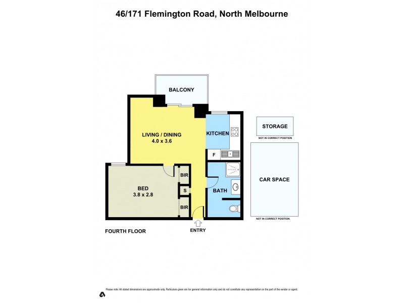 46/171 Flemington Road, North Melbourne VIC 3051 Floorplan