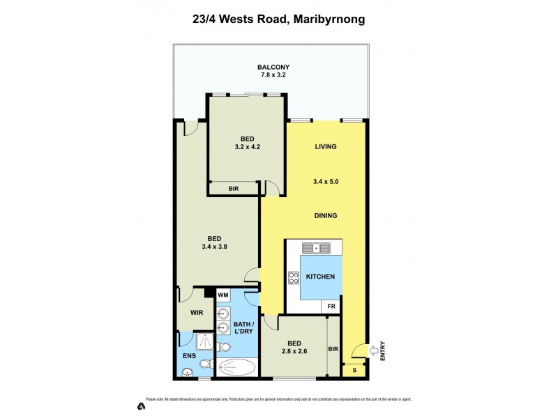 23/4 Wests Road, Maribyrnong VIC 3032 Floorplan