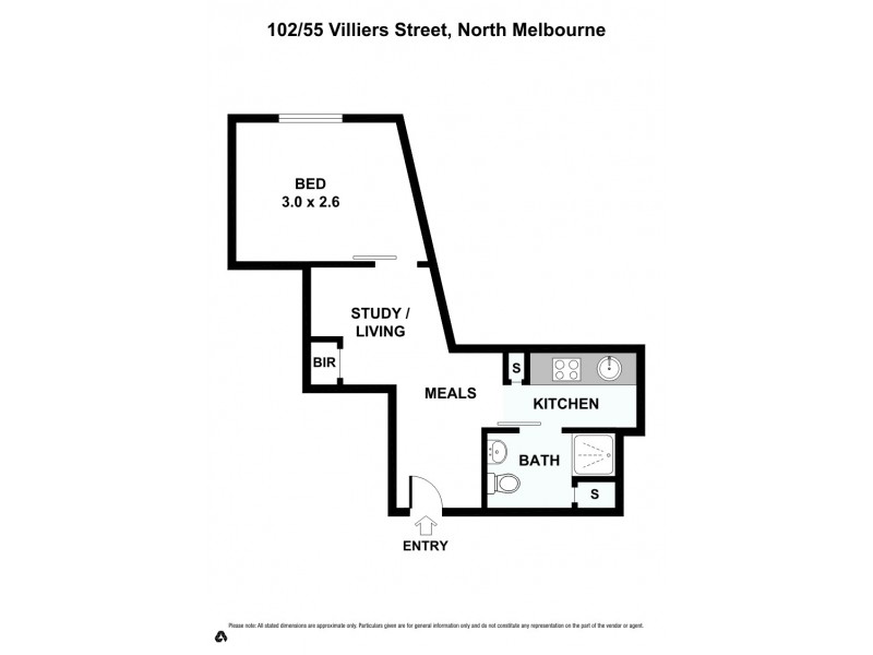 102/55 Villiers Street, North Melbourne VIC 3051 Floorplan