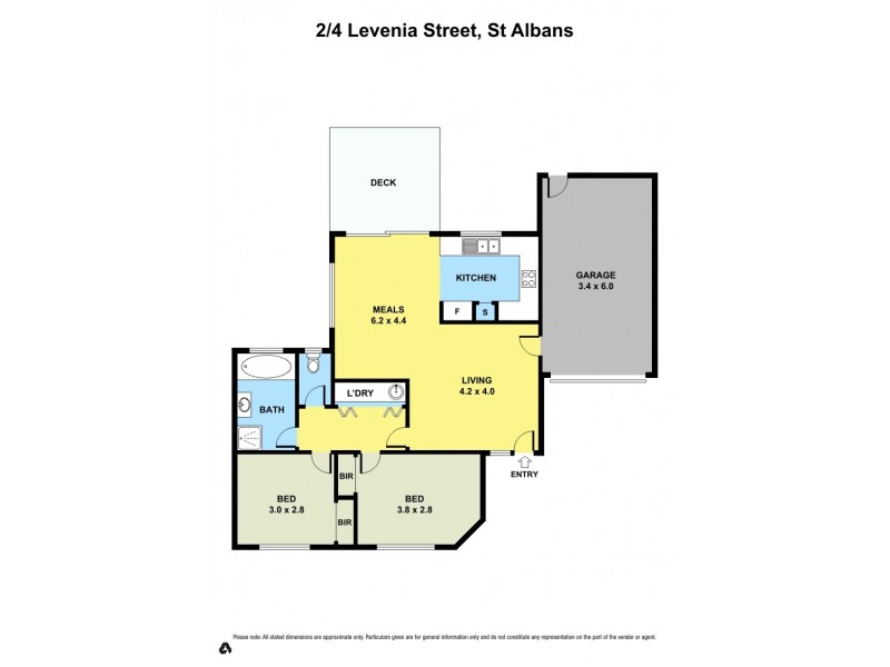 2/4 Levenia Street, St Albans VIC 3021 Floorplan