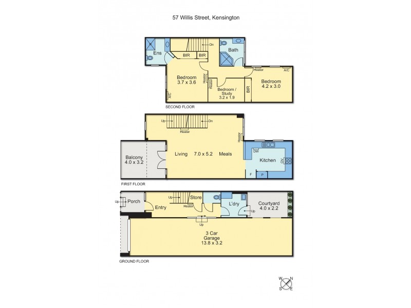 57 Willis Street, Kensington VIC 3031 Floorplan