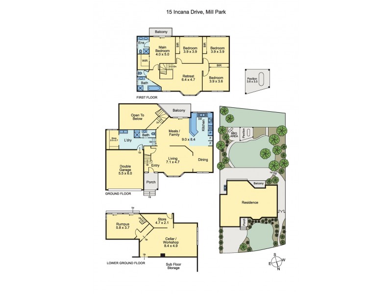 15 Incana Drive, Mill Park VIC 3082 Floorplan