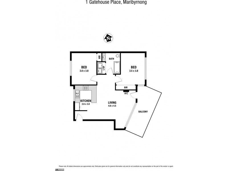 1 Gatehouse Place, Maribyrnong VIC 3032 Floorplan