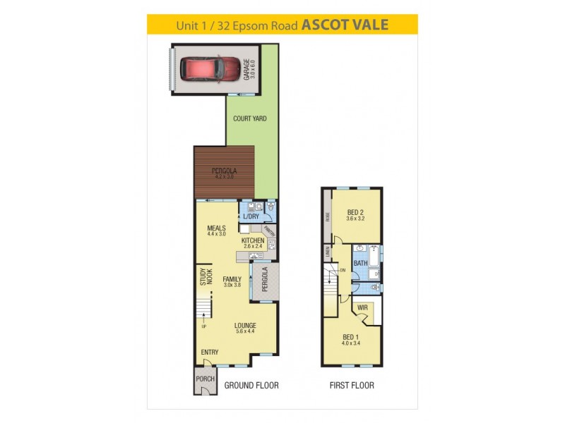 1/32 Epsom Road, Ascot Vale VIC 3032 Floorplan