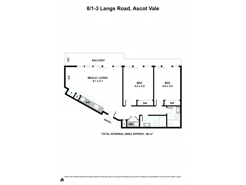 8/1-3 Langs Road, Ascot Vale VIC 3032 Floorplan