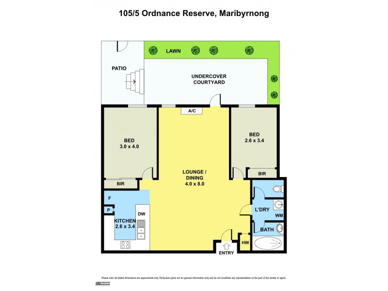 105/5 Ordnance Reserve, Maribyrnong VIC 3032 Floorplan