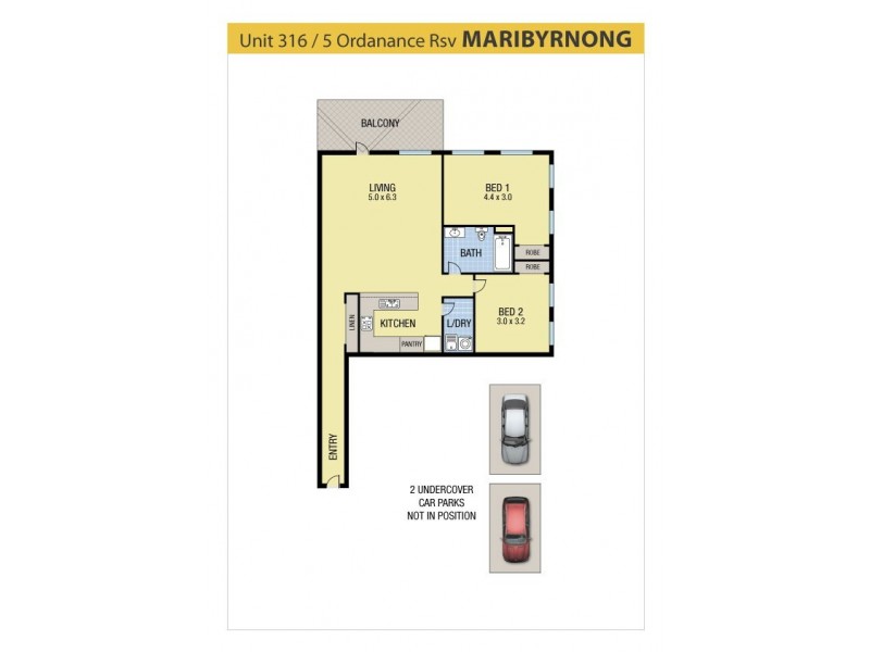 316/5 Ordnance Reserve, Maribyrnong VIC 3032 Floorplan