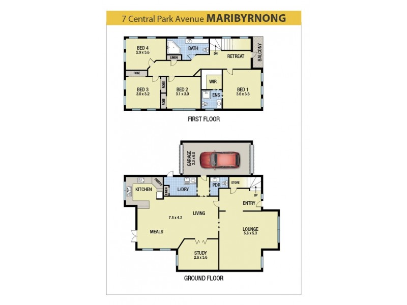 7 Central Park Avenue, Maribyrnong VIC 3032 Floorplan