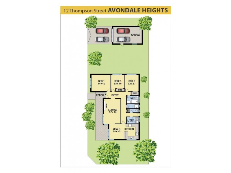 12 Thompson Street, Avondale Heights VIC 3034 Floorplan