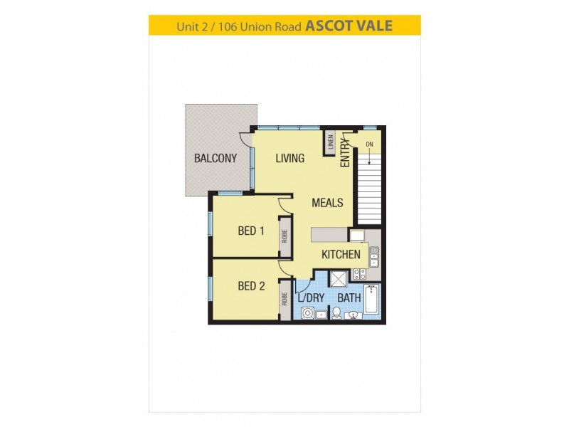2/106 – 110 Union Road, Ascot Vale VIC 3032 Floorplan