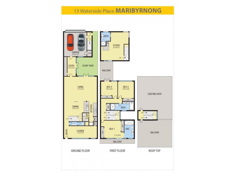 13 Waterside Place, Maribyrnong VIC 3032 Floorplan