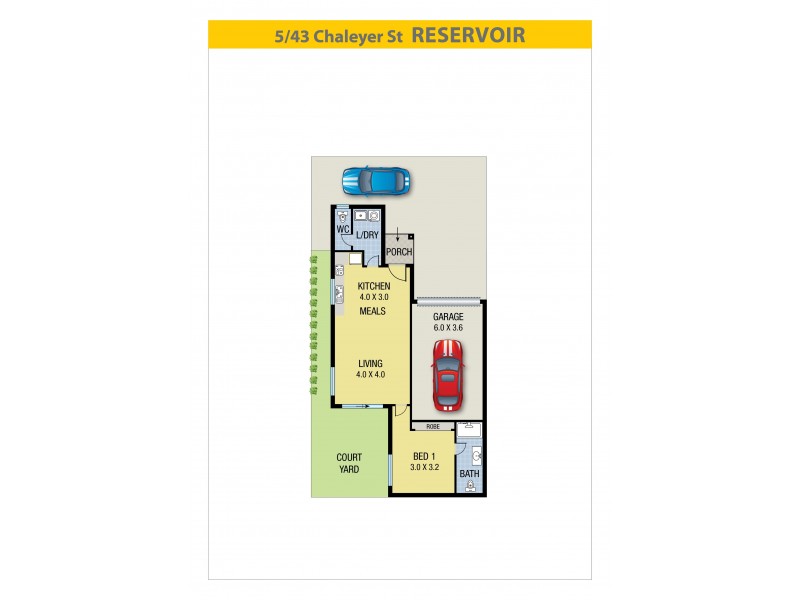 5/43 Chaleyer Street, Reservoir VIC 3073 Floorplan