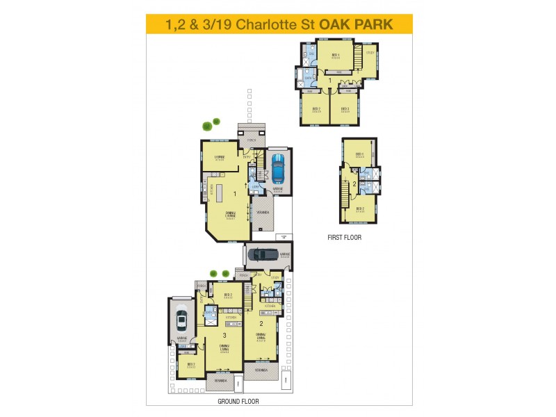 1 and 2/19 Charlotte Street, Oak Park VIC 3046 Floorplan