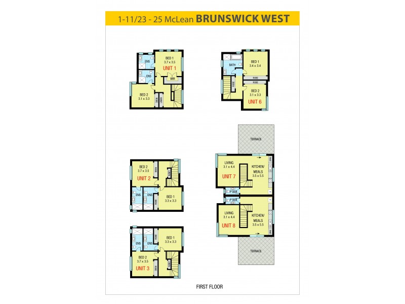 1-11/23-25 McLean Street, Brunswick West VIC 3055 Floorplan