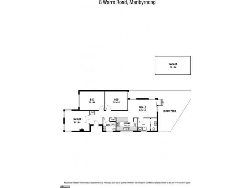 8 Warrs Road, Maribyrnong VIC 3032 Floorplan