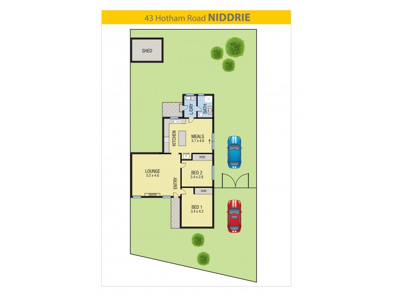 43 Hotham Road, Niddrie VIC 3042 Floorplan