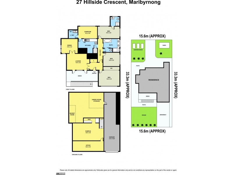 27 Hillside Crescent, Maribyrnong VIC 3032 Floorplan