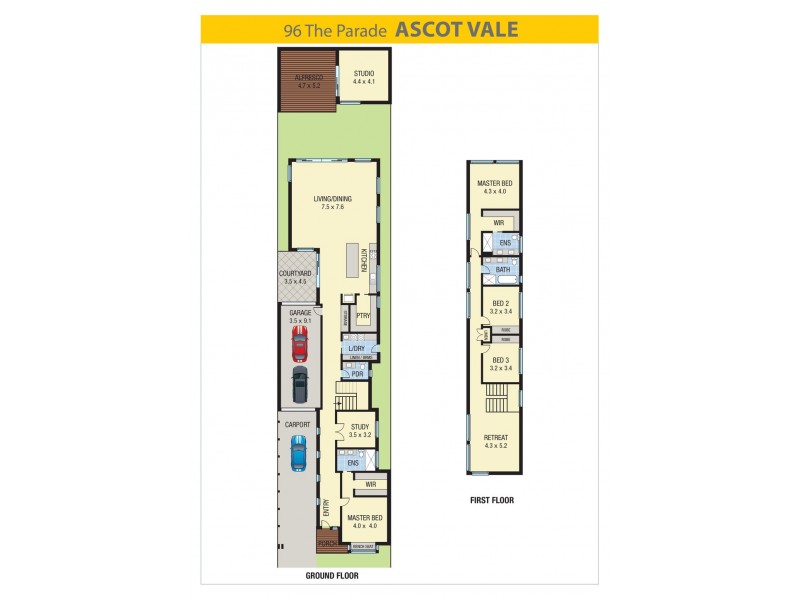 96 The Parade, Ascot Vale VIC 3032 Floorplan