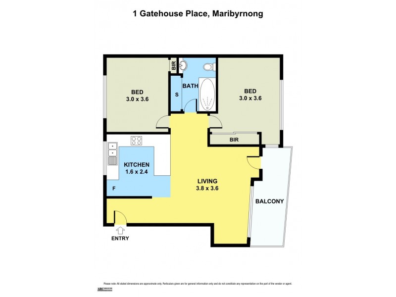 1 Gatehouse Place, Maribyrnong VIC 3032 Floorplan