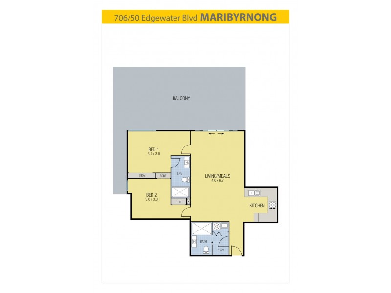 705/60 Edgewater Boulevard, Maribyrnong VIC 3032 Floorplan
