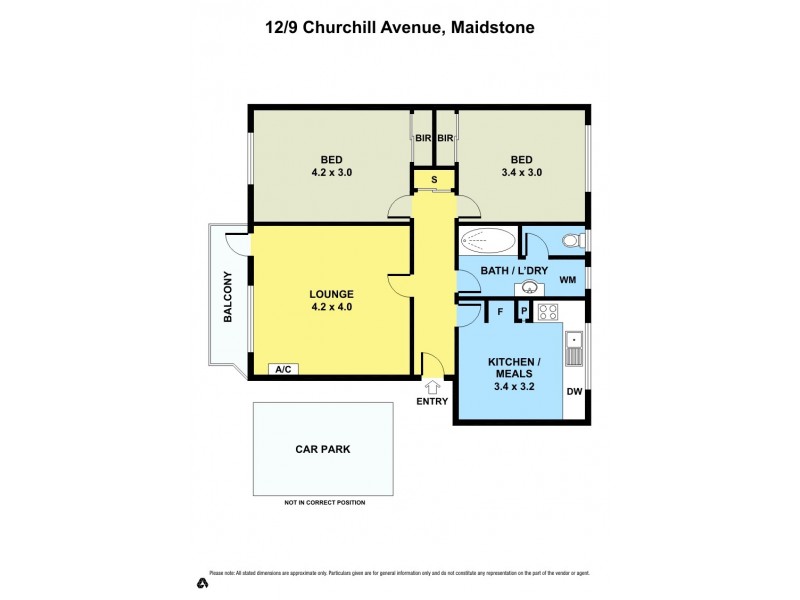 12/9 Churchill Avenue, Maidstone VIC 3012 Floorplan