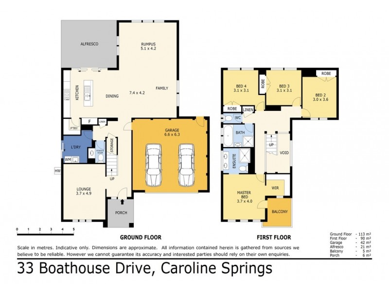 33 Boathouse Drive, Caroline Springs VIC 3023 Floorplan