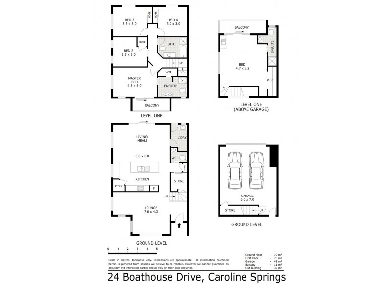 24 Boathouse Drive, Caroline Springs VIC 3023 Floorplan