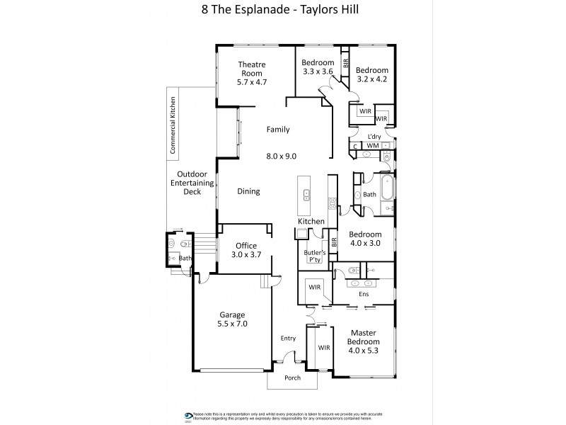 8 The Esplanade, Taylors Hill VIC 3037 Floorplan